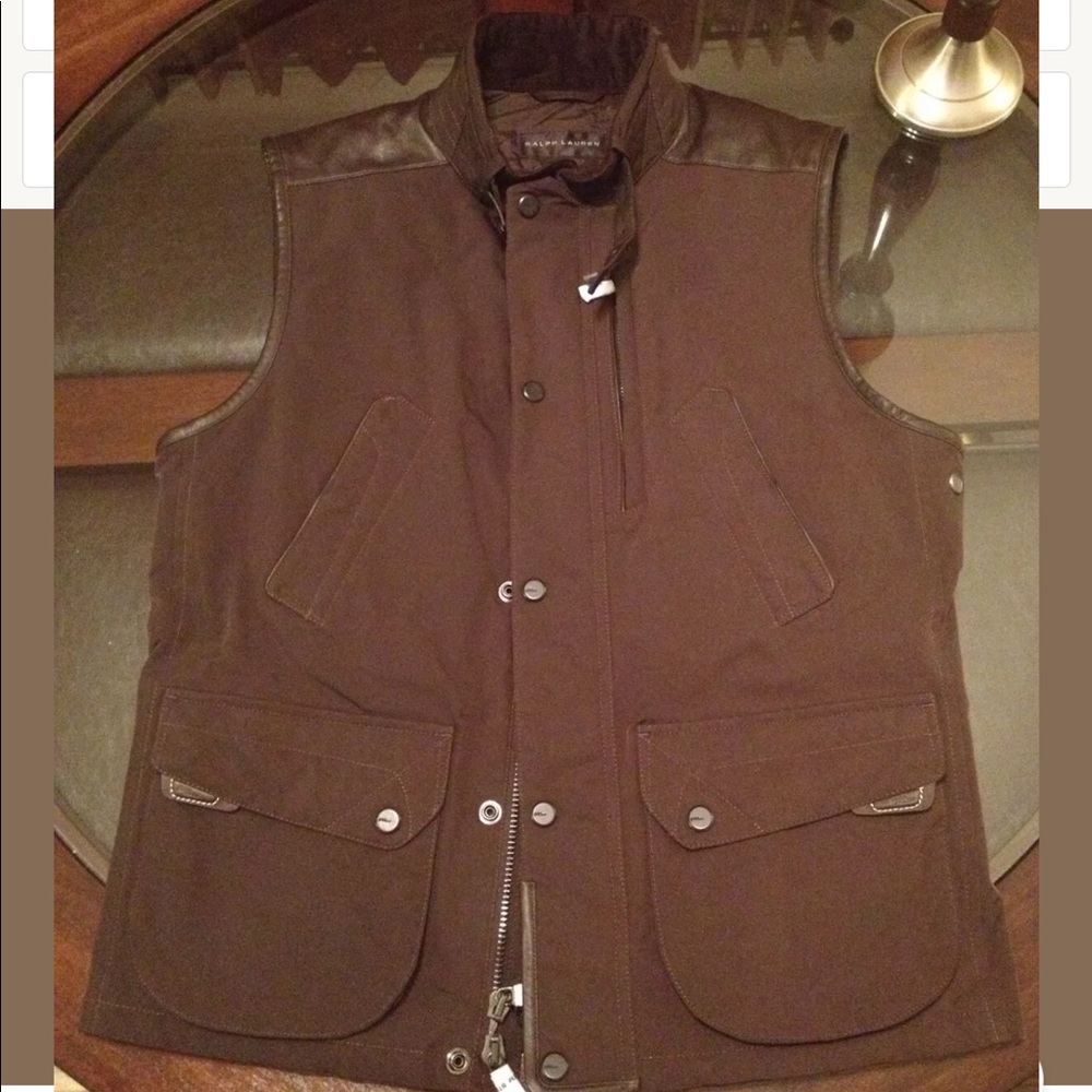 Ralph Lauren Black Label Size M Poly Oxford Vest